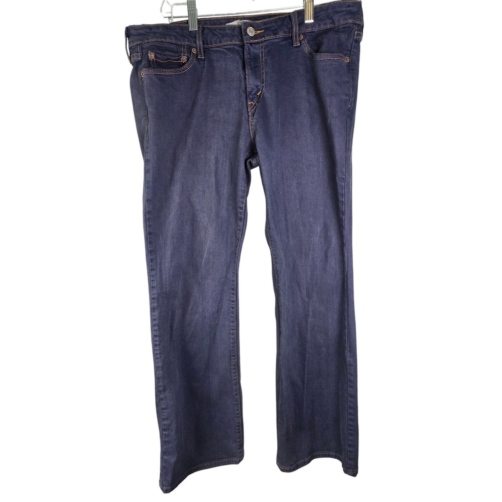 Levis‎ 512 Womens Jeans Size 14M Indigo Dark Wash Straight Leg Denim Pants